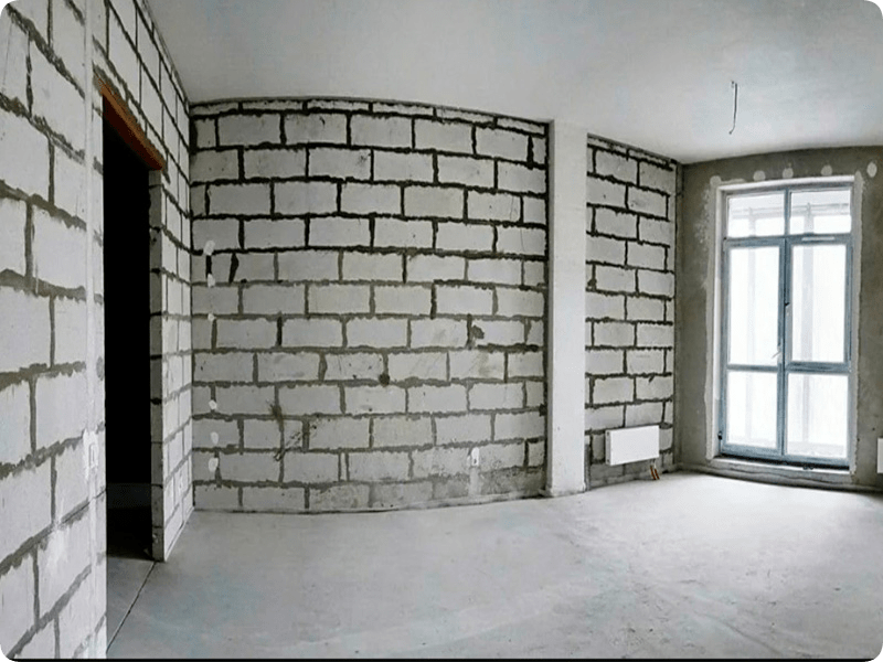 Черновой ремонт квартиры студии