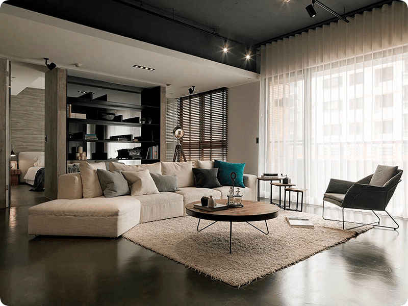 Современный стиль интерьера в двухкомнатной квартире