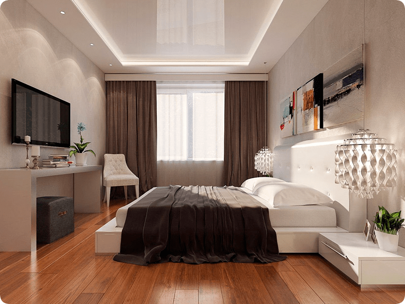 Дизайн проект спальни в двухкомнатной квартире